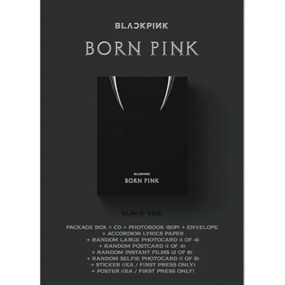 Image de BLACKPINK 2nd ALBUM BORN PINK [BLACK Ver.] _Package Box set_Bonus (Referring to the bullet point)