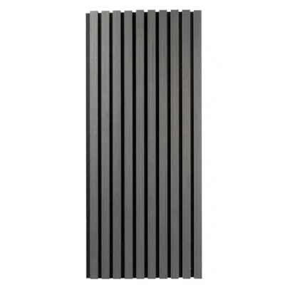 Image de PROVISTON Panneaux muraux acoustiques 3D 1200 x 600 18 mm Lamelles en bois MDF plaquées Couleur chêne foncé Dessous feutre comme matériau de support