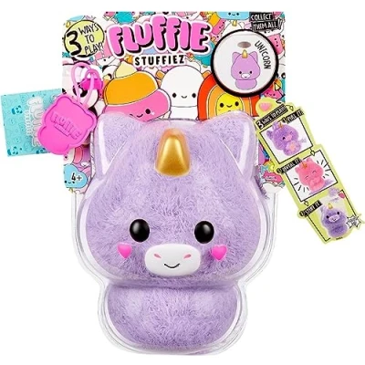 Image de Fluffie Stuffiez Petite Peluche à Collectionner Unicorn Déballage Surprise avec ASMR, Fidget, DIY Rembourrage Retirer, Ultra Douce Idéal pour Les Enfants de 4 Ans et Plus