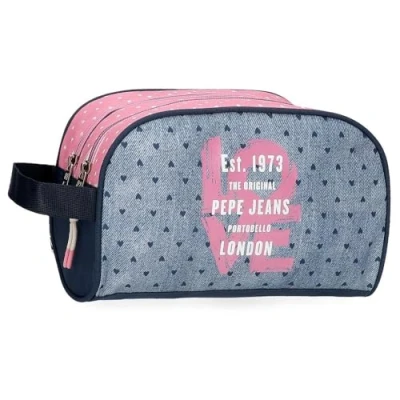 Image de Pepe Jeans Noni Denim Nececer Adaptable Multicolore 26 x 16 12 cm Polyester by Joumma Bags Bags, Multicolore, Nécecer