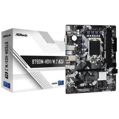 Image de ASROCK B760M HDV/M.2 D4 MATX LGA 1700 2X DDR4 HDMI DP M.2
