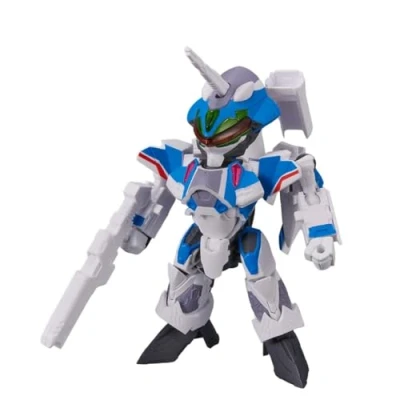 Image de Bandai Macross Delta TINY SESSION VF 31J Siegfried (Machine Hayate Immelmann) avec Freyja Wion