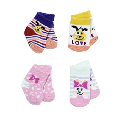 Image de BABY born Assorted Socks 43cm Set of 2 for Toddlers 3 Years and Up Easy Small Hands Includes in Two Styles