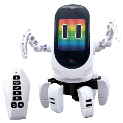 Image de Bizak YCOO 62008527 Octobot Robot électronique pour Enfants avec Mouvement et Son, animations lumières LED Danse au Rythme de la Musique, garçons Filles à partir 5 Ans