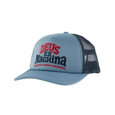 Image de Deus EX Machina Guesswork Trucker Casquette Aqua taille : unique, bleu
