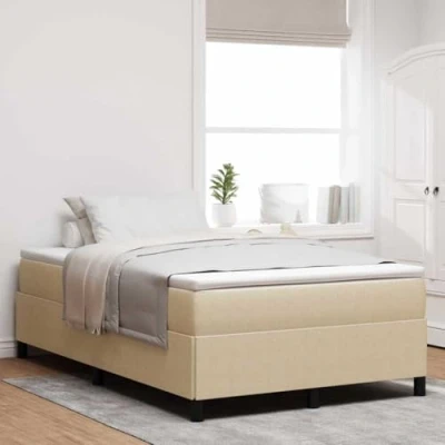 Image de vidaXL Cadre de Lit Minimaliste en Vert Clair Gris 120 cm x 190 Robuste Bois d&#039;Ingénierie Design Compact pour Petites Chambres Assemblage Facile Inclus Mobilier Chambre Simple et Moderne