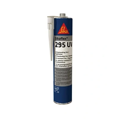 Image de Sikaflex 295 UV Colle pour joints, Couleur: noir, Cartouche: de 300 ml