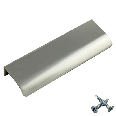 Image de M4TEC Poignée de traction invisible profil porte meuble tiroir Quincaillerie placard armoire cuisine chambre garderobe dissimulé caché Chrome. Série VD3: Entraxe 448 mm
