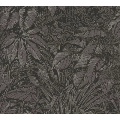 Image de A.S. Creation Smart Surfaces 395606 Papier peint intissé aspect floral 0.53 x 10.05 m Noir