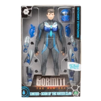 Image de Gormiti, Figurine articulée 27 cm, Scion avec Armure, Modèle Eau Carter, pour Les Enfants à partir de 4 Ans, GRV032