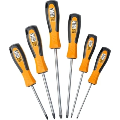 Image de Hi Q Tools Jeu de Tournevis 6 pièces, Unisexe, Multipurpose, Toute l&#039;année, Argent