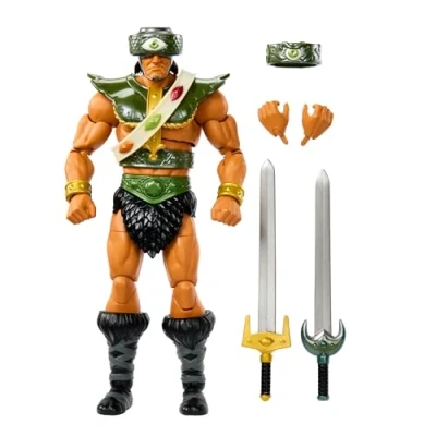 Image de Masters of the Universe : New Eternia Masterverse Tri Klops Figurine articulée deluxe à collectionner avec 30 points d&#039;articulation et accessoires, HYC52