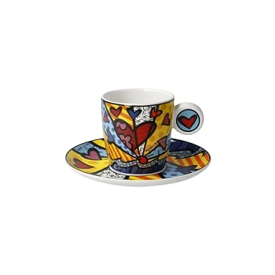 Image de Goebel Tasse à expresso All we need is Love en porcelaine fine Couleur : multicolore Dimensions 12 x 7 cm 66 452 88 1