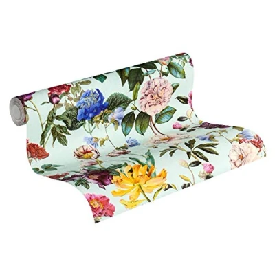 Image de Livingwalls Jette Joop papier peint intissé fleuri 10,05 m x 0,53 multicolore gris vert 373361 37336 1