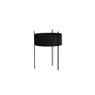Image de Woud Cache pot Pidestall large Ø40 cm Noir