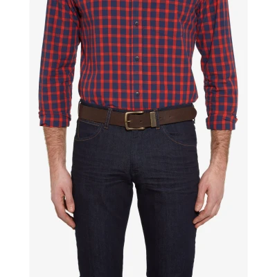 Image de Wrangler Metal Loop Ceinture Homme, Marron (Brown), 115