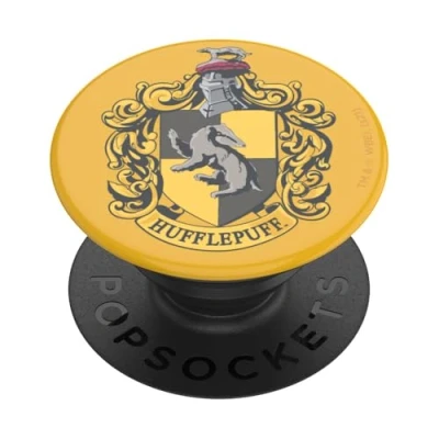 Image de PopSockets Harry Potter PopGrip Poignée de téléphone avec béquille Extensible, Poufsouffle