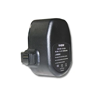 Image de vhbw 1x Batterie Remplacement pour Black &amp; Decker A9262 England SL1 3YD, A9276, A9267, PS140, A9527, Outil électrique (2000 mAh, NiMH, 14,4 V)