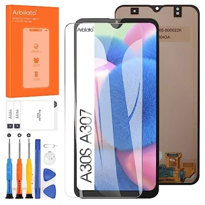 Image de Arbilato Écran LCD pour Samsung Galaxy A30s A307F Tactile Remplacement SM A307FN Display Numériseur Verre Assemblée avec Kit de Réparation (6.4)