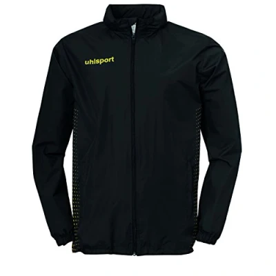 Image de uhlsport Score Homme Veste de Pluie, Noir/Fluo Jaune, XXL