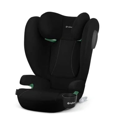 Image de CYBEX Silver Siège Auto Solution B4 i Fix avec porte gobelet inclus pour les enfants de 3 à 12 ans env. (100 150 cm / 15 50 kg), voitures et sans ISOFIX, Volcano Black