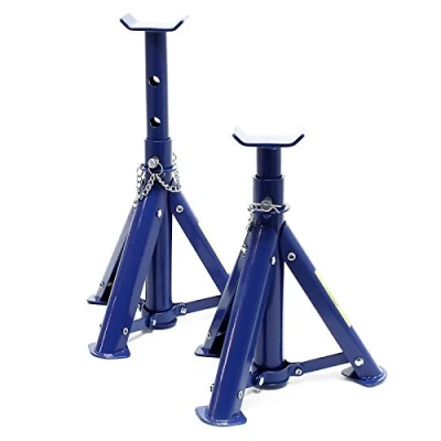 Image de WilTec Lot de 2 chandelles Levage Cric pour Voiture (2 T chacune) Chandelle Calage Support Montage