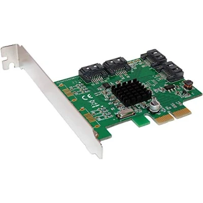 Image de KALEA INFORMATIQUE Carte contrôleur PCI Express PCIe vers 4 Ports SATA avec Chipset Marvell 88SE9230 Raid 0 1 10