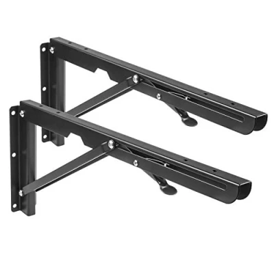 Image de Maclean MC 876 Support mural pliable pour étagère jusqu&#039;à max.50 kg 2 pièces