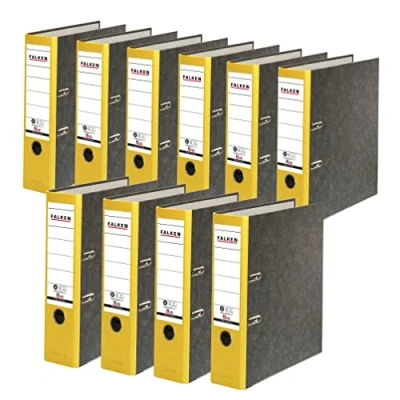 Image de Falken Classeur de recyclage Paquet 10 breit jaune