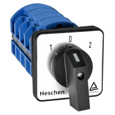 Image de Heschen Commutateur rotatif universel SZW26 63/D404.4 660 V 63 A ON OFF 3 positions 4 phases 4NO+4NC 16 bornes CE