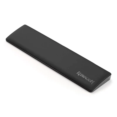 Image de Redragon P036 Meteor M Repose poignet ergonomique en mousse à mémoire de forme avec base caoutchouc antidérapant, 80% 87 touches, taille TKL 35,9 x 7,3 cm, hauteur 20 mm, noir