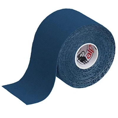 Image de ALPIDEX Ruban Adhésif de Kinésiologie 5 m x 5,0 cm Diverse Couleurs 1/3/ 6/12 Rouleaux E Book Exemples D&#039;application Bandes Kinesiology Tape, Couleur:bleu foncé, Quantité:1 rouleau