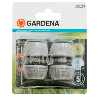 Image de Gardena Ensemble réparé 13 mm (1/2 Pouce) et 15 (5/8 Pouce): réparation de tubes faciles sans outil, poignée puissance, écrou serrage spécialement en forme (18280 20)