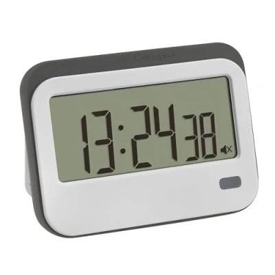 Image de TFA Dostmann Minuterie numérique avec chronomètre et réveil, jusqu&#039;à 23 h/59 min/59 s, œillet pour Cordon, devoirs, minuterie, Voyant d&#039;avertissement LED 2 Niveaux de Volume, magnétique,
