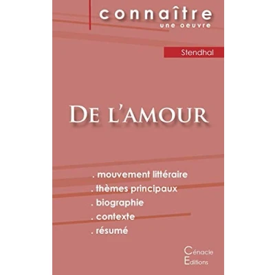 Image de Fiche de lecture l&#039;amour Stendhal (analyse littéraire référence et résumé complet)