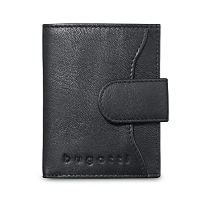 Image de bugatti Secure Smart Portefeuille Fin en Cuir avec Protection RFID Plat pour 8 Cartes Étui de crédit Compartiment à Billets Porte Monnaie, étui