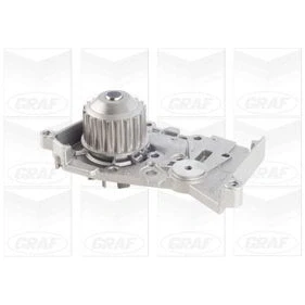 Image de GRAF PA1043 Pompe à eau 20 avec joint d&#039;étanchéite mécanique Tôle d&#039;acier 59,28 pour transmission par courroie de distribution RENAULT: CLIO 3