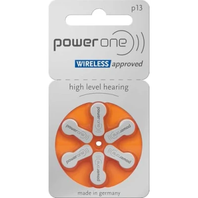 Image de Varta P13 PowerOne Lot de 6 Piles auditives Type 13 Orange 1,45 V PR 48