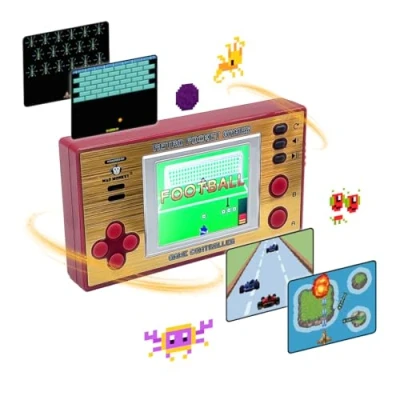 Image de Console Portable rétro de Jeu Nomade Mad Monkey, Or, Rouge