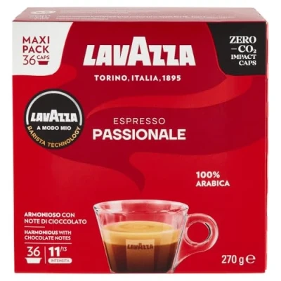 Image de Lavazza A Modo Mio Espresso Passionale 256 Capsules de Cafe Espresso, Foncee