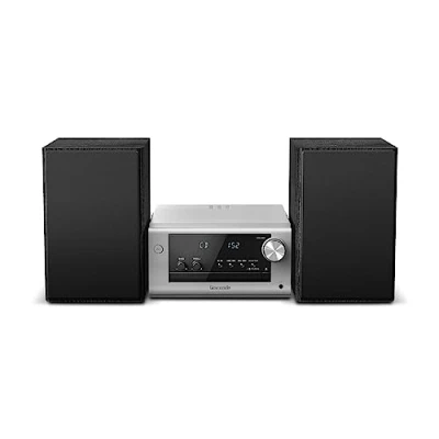 Image de Panasonic SC PM702EG S Microchaîne Hi FI Stéréo Compacte avec CD, Dab+/FM Radio, USB et Bluetooth, Hauts Parleurs 80W, Contrôle des Basses, Argent