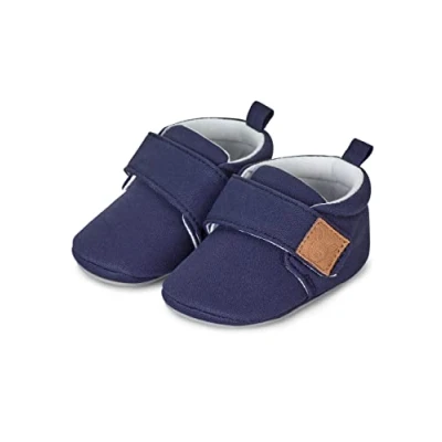 Image de Sterntaler Mixte Chaussures à Ramper pour bébé uni Semelle de Mocassin, Marine, 20 EU