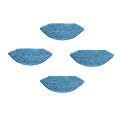 Image de Fantisi Lot de 4 chiffons nettoyage pour aspirateur robot Ecovacs Deebot U2/U2 Pro