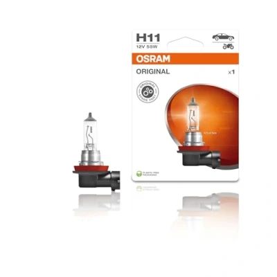 Image de OSRAM 64211 01B Ampoule, projecteur longue portée H11 12V 55W 3200K Halogène CITROËN: C1 II, VOLKSWAGEN: Multivan 6, RENAULT: CLIO 3