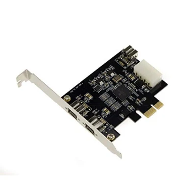 Image de KALEA INFORMATIQUE Carte contrôleur PCIe Firewire 800 IEEE1394B sur Port PCI Express 1x 2+1 Sorties avec Chipset TI XI02213AZAY