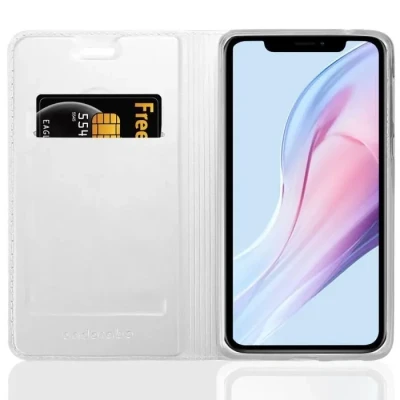 Image de Coque pour Apple iPhone 13 MINI en CLASSY ARGENT Housse de protection Étui avec fermeture magnétique, fonction support et compartiment carte Neuf