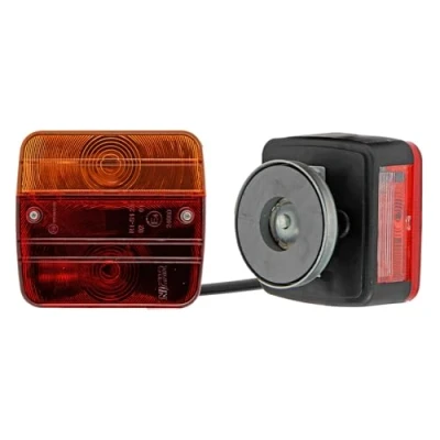 Image de XL Perform Tools 553934 2 Feux de Remorque 4 Fonctions, Fixation Magnétique, Faisceau 4,5 m, Rouge Orange