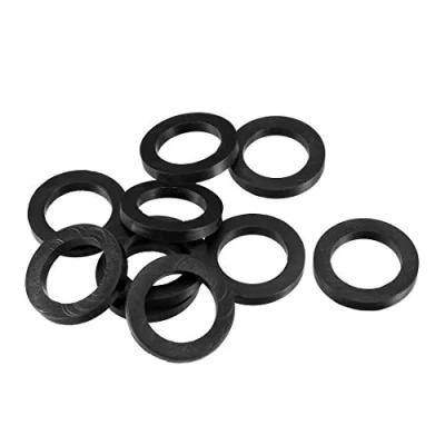 Image de sourcing map 10Pcs Rondelle Plate Joint Torique en Caoutchouc pour Tuyau Robinet Passe fil 16x24x3mm