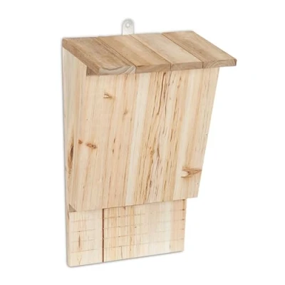 Image de Relaxdays, nature, abri à chauve souris, Niche en bois non traité de sapin, Maison, Boîte H x L P : 34 22,5 13 cm