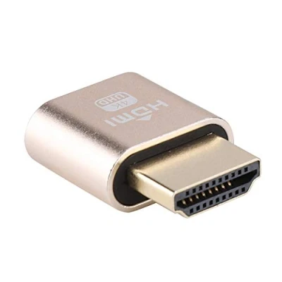 Image de Carte Graphique 4K Spoof HDMI Fake Load, émulateur d&#039;affichage à Prise Factice, de Moniteur Virtuel Haute Résolution, Plug and Play VGA Analog Camouflage HD Écran